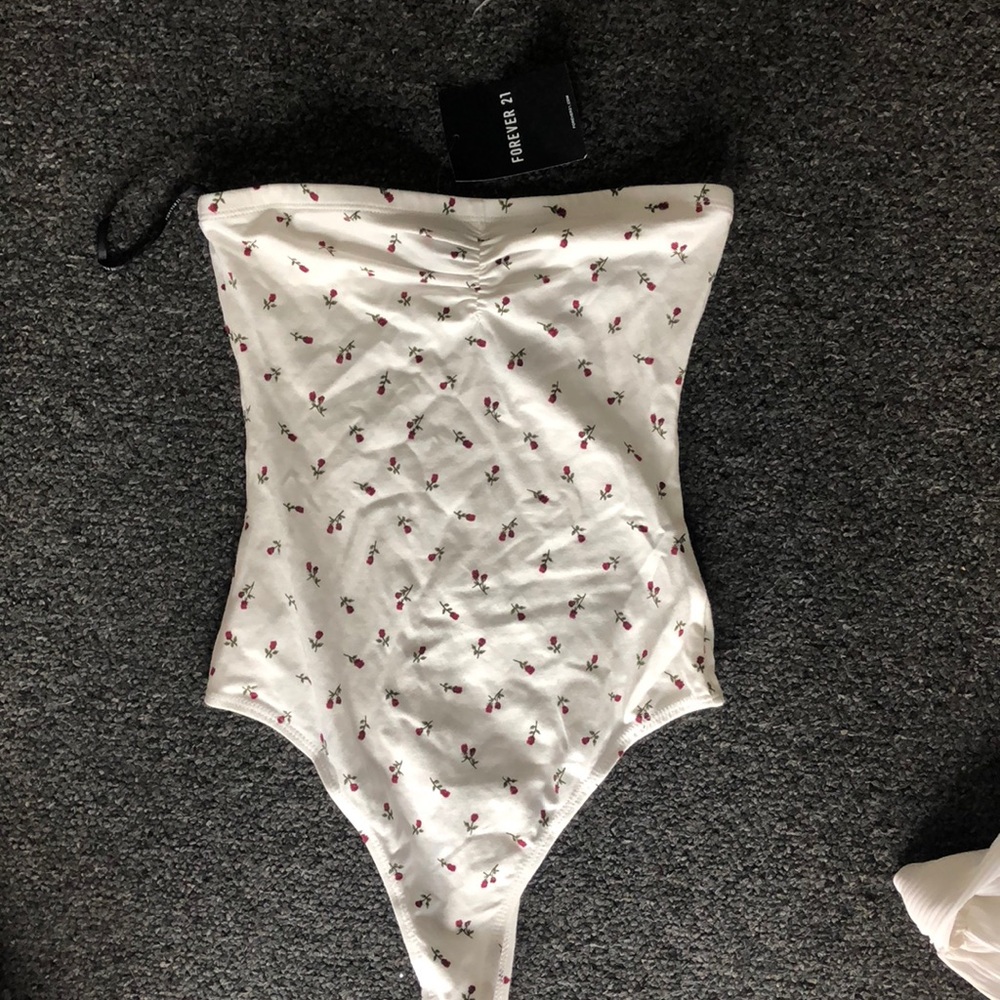 White rose bodysuit